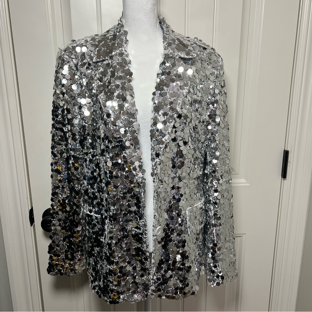 Avec Les Filles oversized sequence jacket size med - Picture 3 of 8